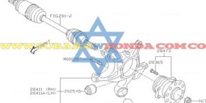 Eje trasero izquierdo Subaru Forester 2016