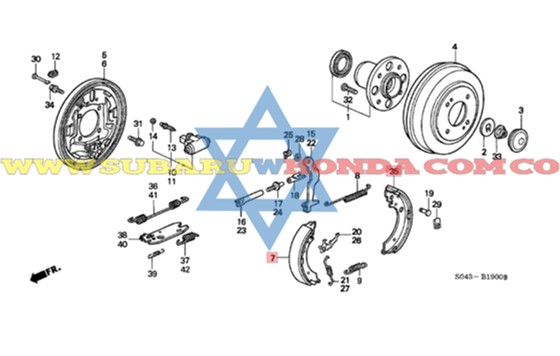 Bandas de frenos Honda Civic 1996