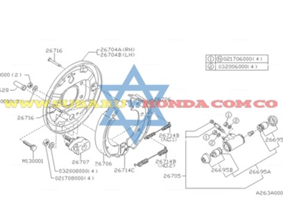 Bandas de frenos Subaru Leone 1994