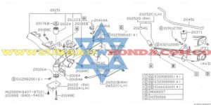 Barra torsion trasera izquierda Subaru Leone 1992
