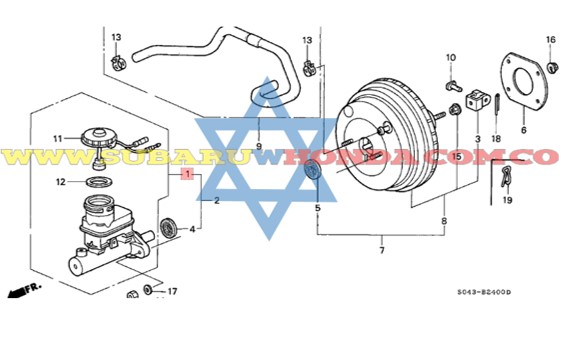 Bomba de frenos Honda Civic 1996