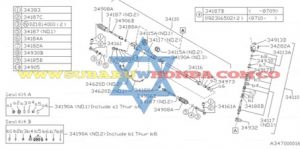 Brazo axial direccion Subaru Leone 1994