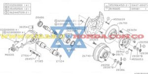 Disco de frenos trasero Subaru Leone 1992