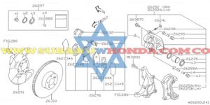 Pastillas de frenos delanteros Subaru Forester 2018