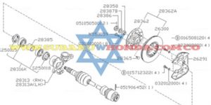 Rodamiento delantero Subaru Leone 1993