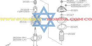 Soporte amortiguador delantero derecho Subaru Forester 2019