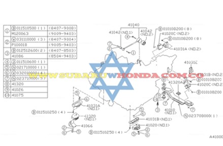 Soporte motor derecho Subaru Leone 1993