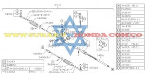 Terminal izquierda dirección Subaru Leone 1994