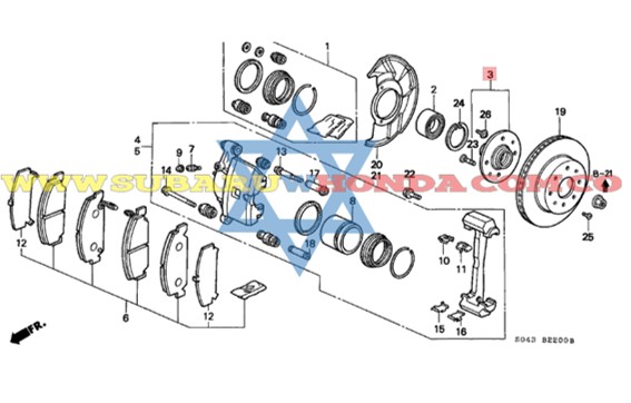 Bocín delantero Honda Civic 2000