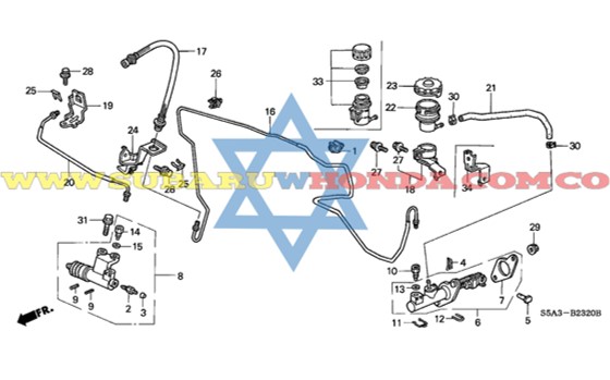 Bomba principal de Clutch Honda Civic 2003