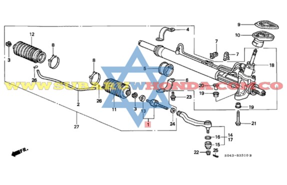 Brazo axial Honda Civic 1999