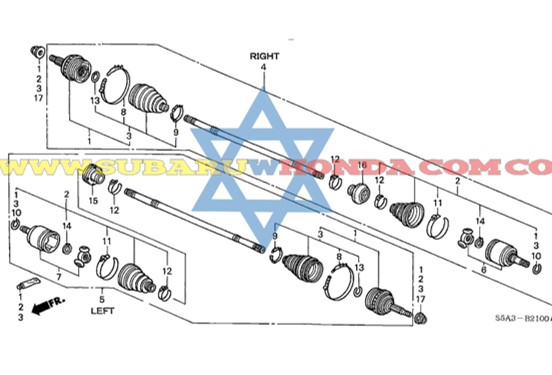Guardapolvo delantero punta eje Honda Civic 2002
