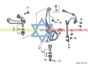 Portacacho izquierdo Honda Civic 2000