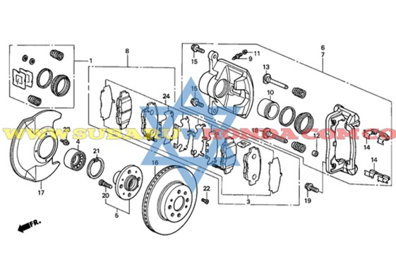 Rodamiento delantero Honda Civic 2001