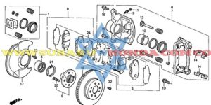 Rodamiento delantero Honda Civic 2002