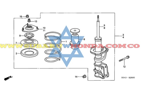 Soporte motor inferior izquierdo Honda Civic 2003