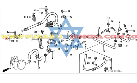 Tarro dirección hidraulica Honda Civic 1999