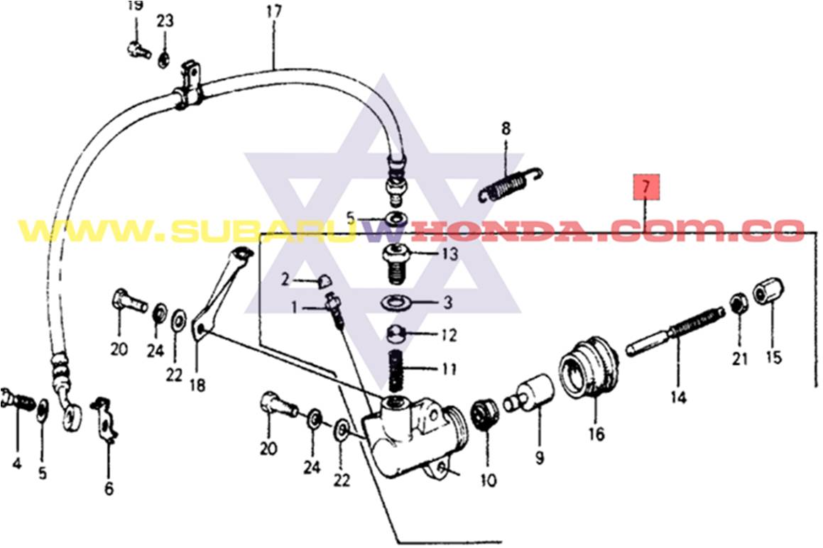 Bomba auxiliar de Clutch Honda Accord 1978