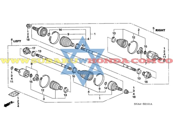 Guardapolvo delantero punta eje Honda Civic 2009