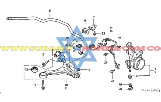 Portacacho izquierdo Honda Civic 2004
