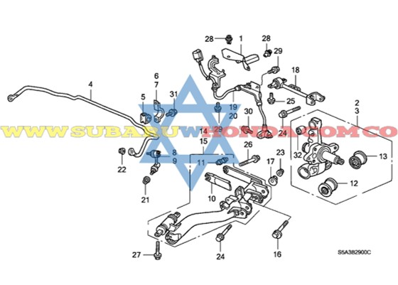Tijera trasera izquierda Honda Civic 2004