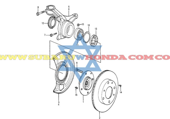Bocín delantero Honda Accord 1983