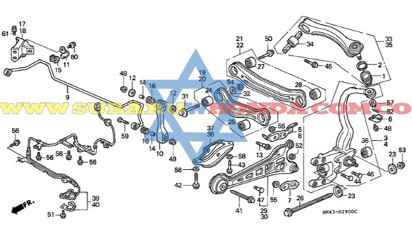 Buje de arrastre Accord 1993