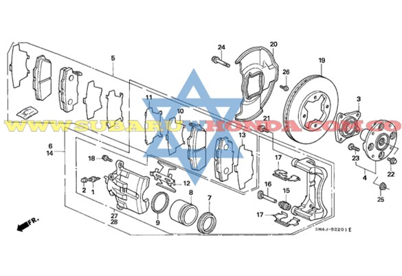 Discos de frenos Accord 1993