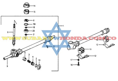 Empaquetadura caja dirección Honda Accord 1981