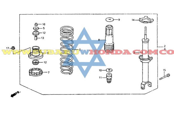 Espiral trasero Accord 1991