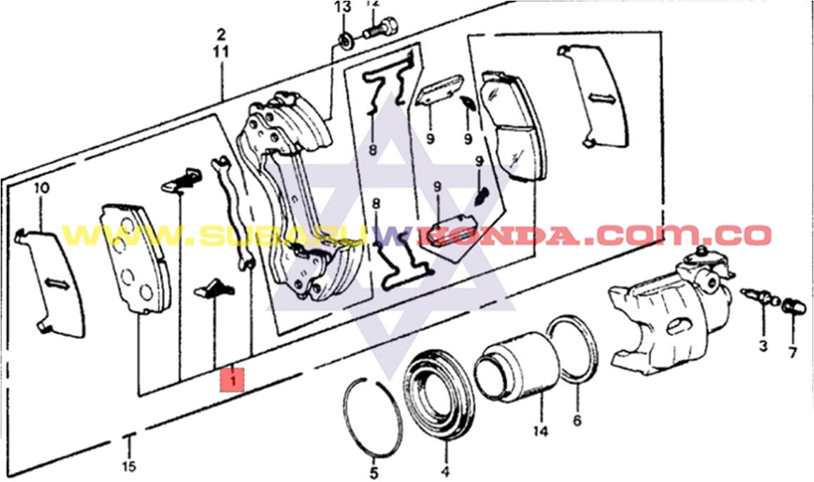 Pastillas de frenos delanteros Honda Accord 1981