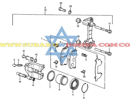 Pistón mordaza Honda Accord 1982