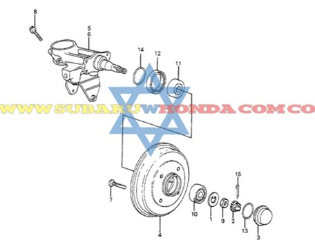 Portacacho portamangueta trasero derecho Honda Accord 1982