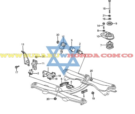 Soporte motor izquierdo Honda Accord 1982