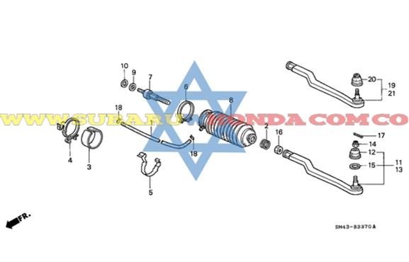 Terminal izquierda Accord 1992