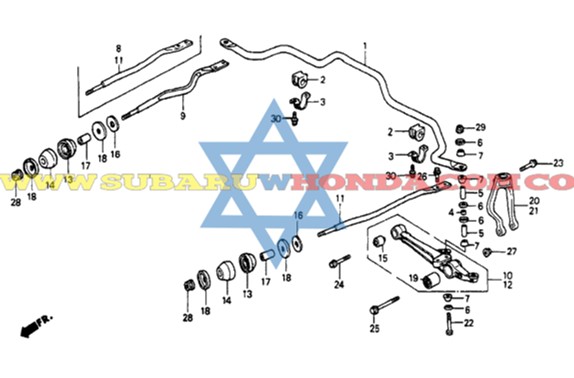 Tijera derecha Accord 1991