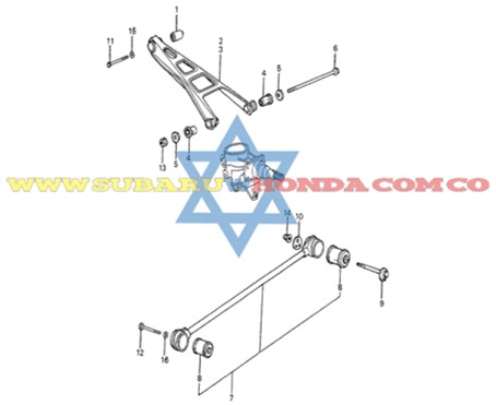 Tijera trasera Honda Accord 1983