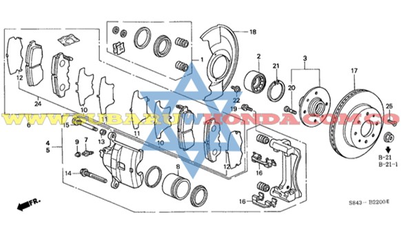 Bocín delantero Accord 2000