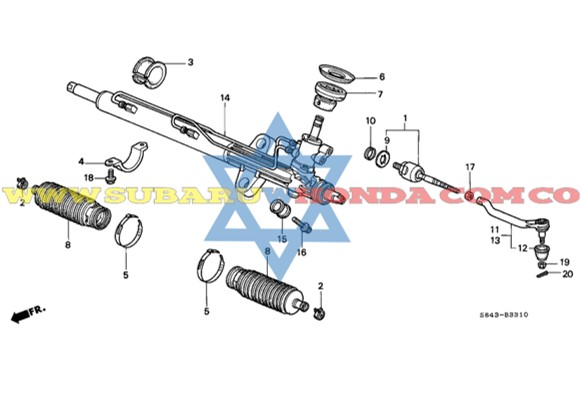Brazo axial Accord 1999