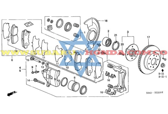 Discos de frenos Accord 2001