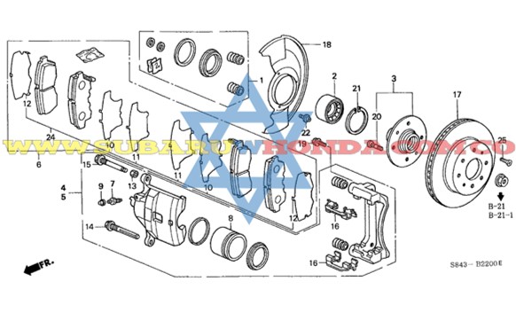Mordaza izquierda Accord 2000