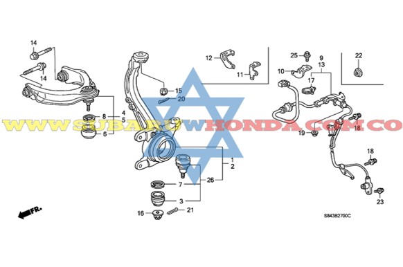 Rotula tijera inferior Accord 1999