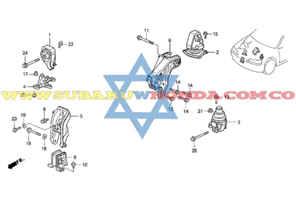 Soporte motor delantero Accord 1994