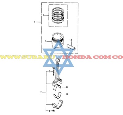 Anillos Honda Accord 1983