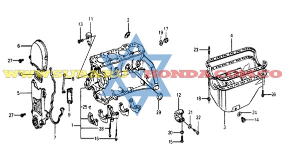 Bloque Honda Accord 1980