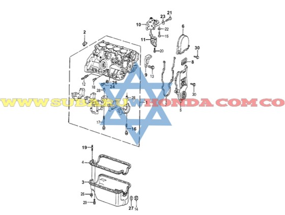 Bloque Honda Accord 1982