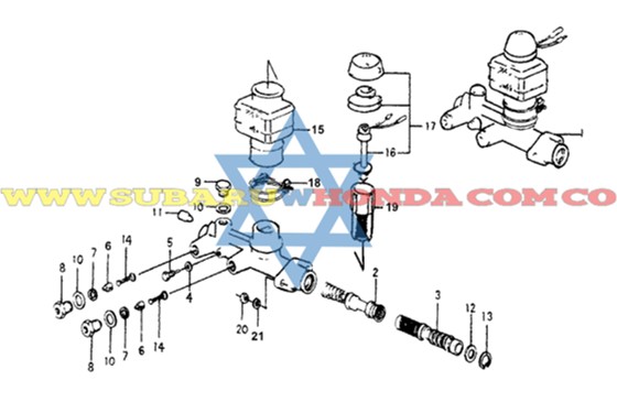 Bomba de frenos Accord 1981