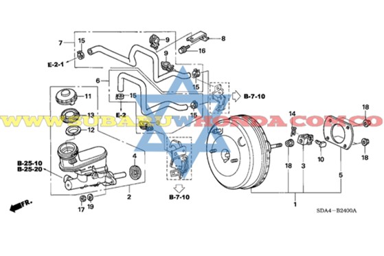 Bomba de frenos Accord 2003