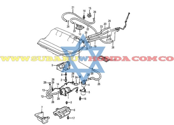 Bomba de gasolina Accord 1983
