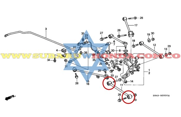Buje templete Accord 2004